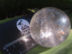 Polished Clear Quartz Rainbow-Veiled Crystal Ball x 1 From Madagascar