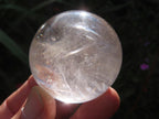 Polished Clear Quartz Rainbow-Veiled Crystal Ball x 1 From Madagascar