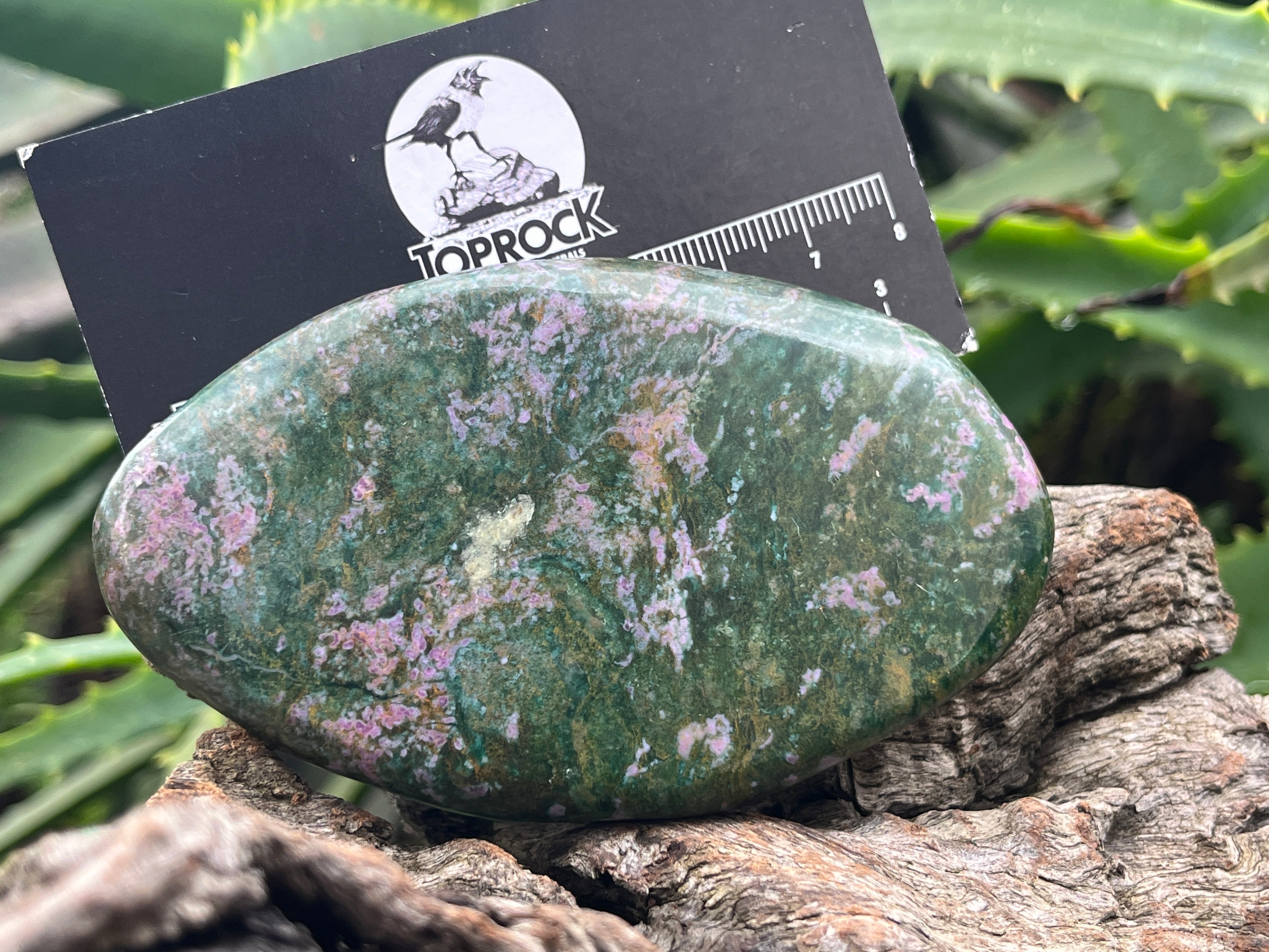 Polished Verdite with Fluorescent Ruby Corundum Free Form x 1 From Zimbabwe