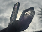 Natural Enhydro Amethyst Twin Crystal Cluster with 7 Water Bubbles x 1 From Brandberg, Namibia
