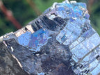 Natural Lead Galena with Azurite and Malachite Specimen x 1 From Koakoveld, Namibia