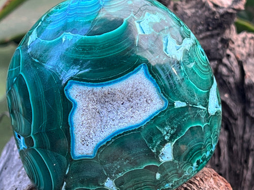 Polished Malacolla Free Form x 1 From Kulukuluku, Congo