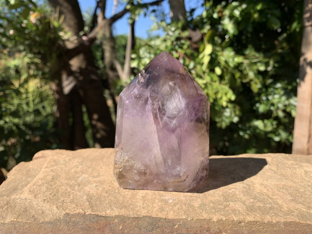 Polished Smokey Amethyst Crystal x 1 From Akansobe, Madagascar