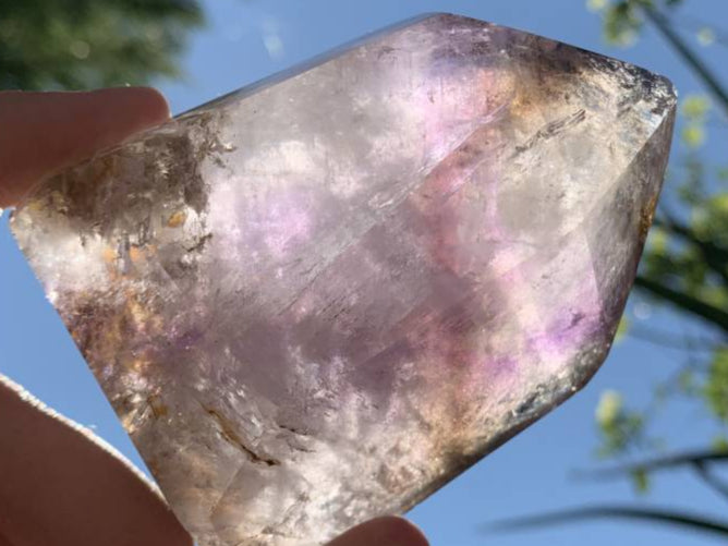 Polished Smokey Amethyst Crystal x 1 From Akansobe, Madagascar