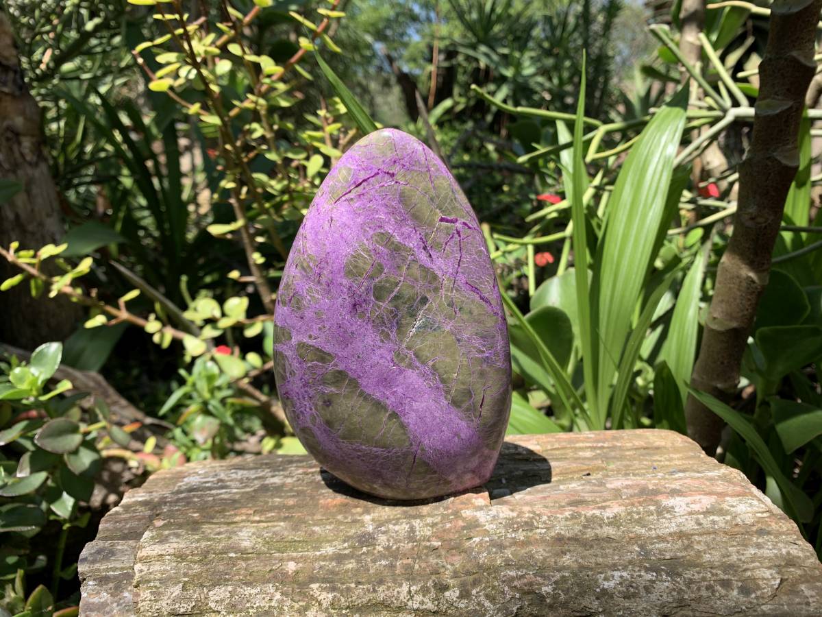 Polished Rare Stichtite Standing Free Form x 1 From Barberton, South Africa