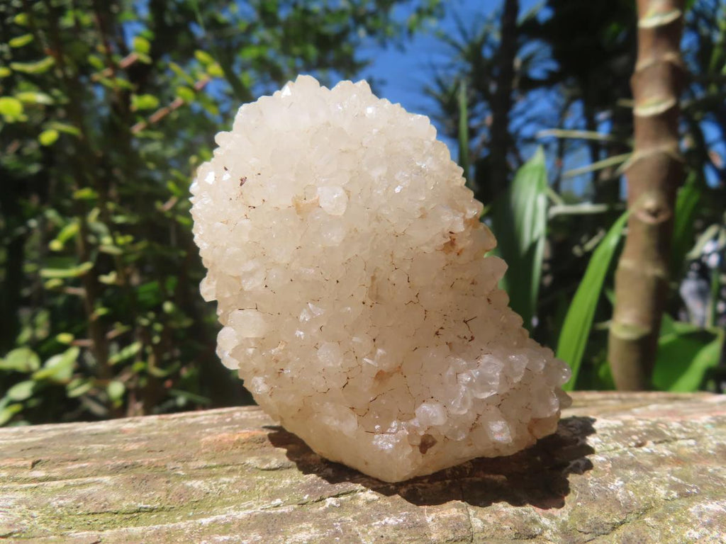 Natural Crystobal Quartz Coated Stalagmitic Formation x 1 From South Africa