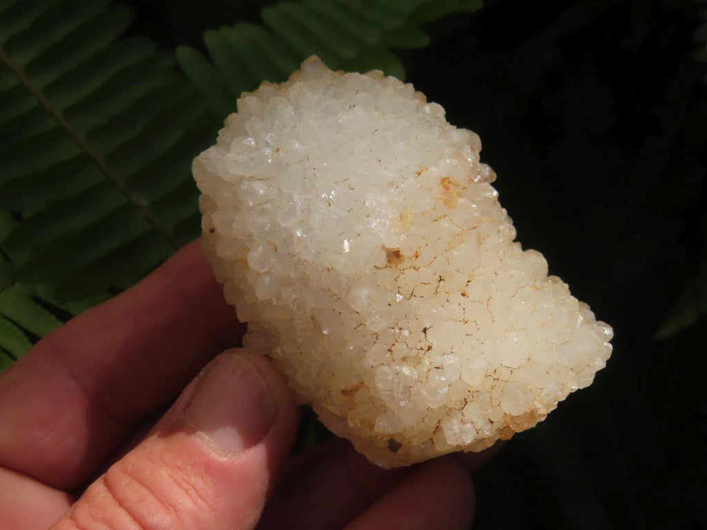 Natural Crystobal Quartz Coated Stalagmitic Formation x 1 From South Africa