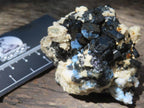 Natural Schorl Black Tourmaline and Beryl Infused Hyalite Opal Specimen x 1 From Erongo, Namibia