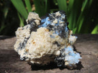 Natural Schorl Black Tourmaline and Beryl Infused Hyalite Opal Specimen x 1 From Erongo, Namibia
