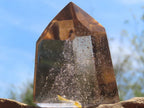 Polished Champagne Citrine Phantom Quartz Crystal x 1 From Madagascar