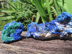 Natural Rare Azurite and Malachite Specimens x 2 From Jakka Mine, Congo