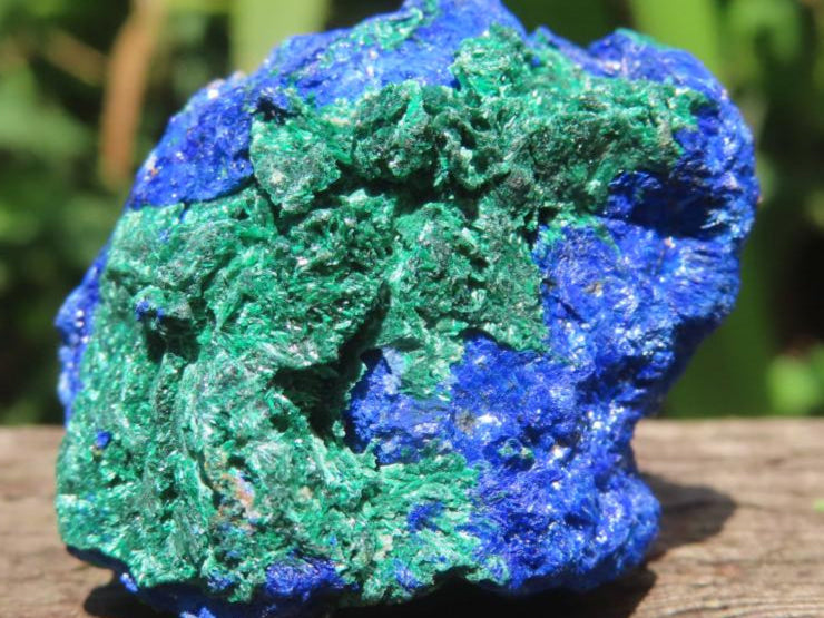 Natural Rare Azurite and Malachite Specimens x 2 From Jakka Mine, Congo
