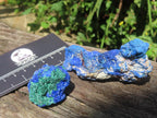 Natural Rare Azurite and Malachite Specimens x 2 From Jakka Mine, Congo