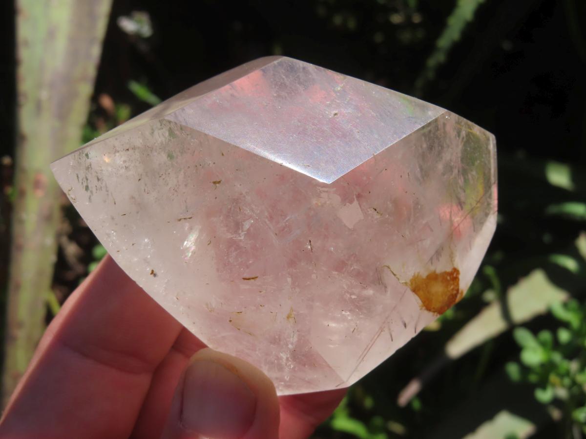 Polished Rare Golden Rutile Quartz Crystal x 1 From Madagascar