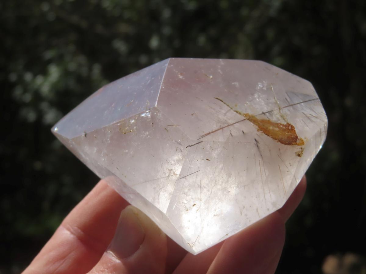 Polished Rare Golden Rutile Quartz Crystal x 1 From Madagascar