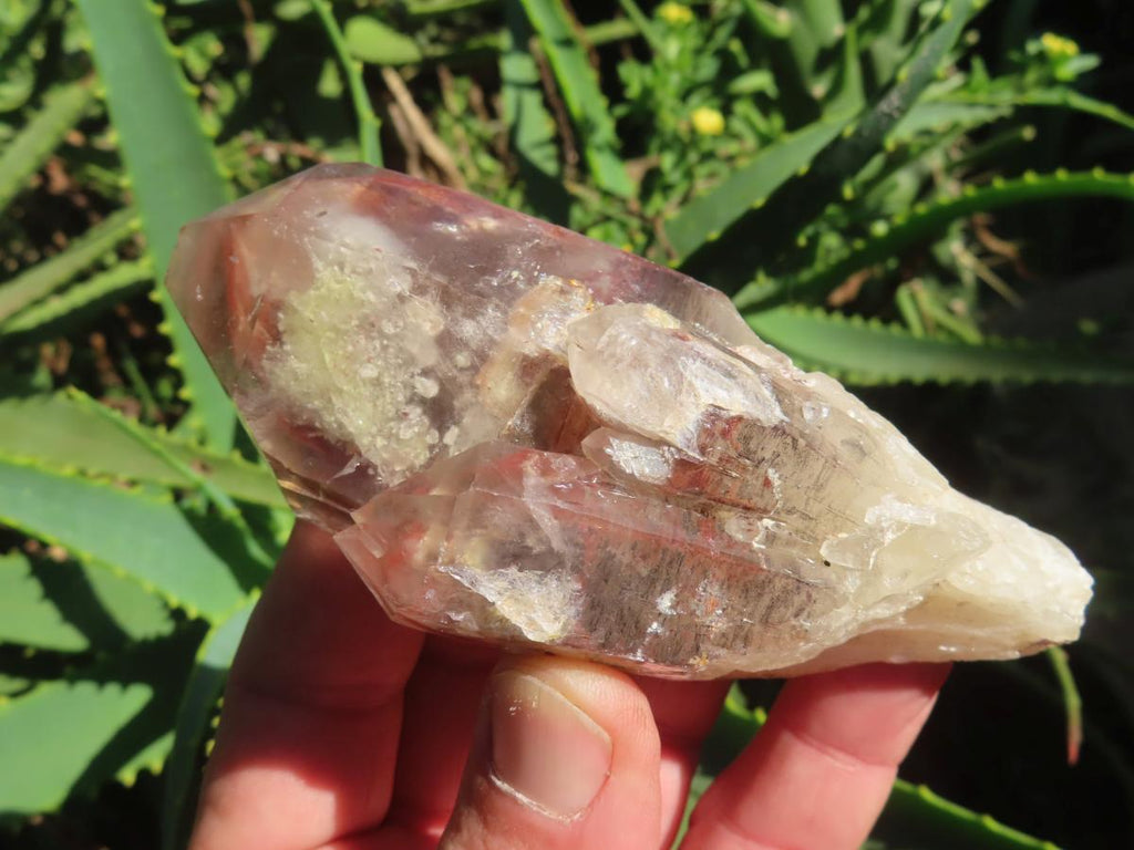 Natural Red Hematoid Quartz Crystal x 1 From Karoi, Zimbabwe
