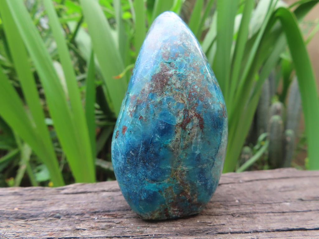 Polished Shattuckite with Chrysocolla Standing Free Form x 1 From Kaokoveld, Namibia
