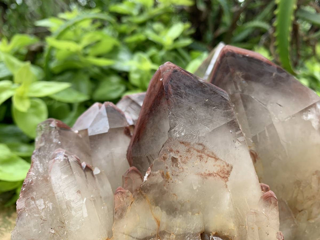 Natural XL Red Phantom Hematoid Quartz Crystal Cluster x 1 From Karoi, Zimbabwe