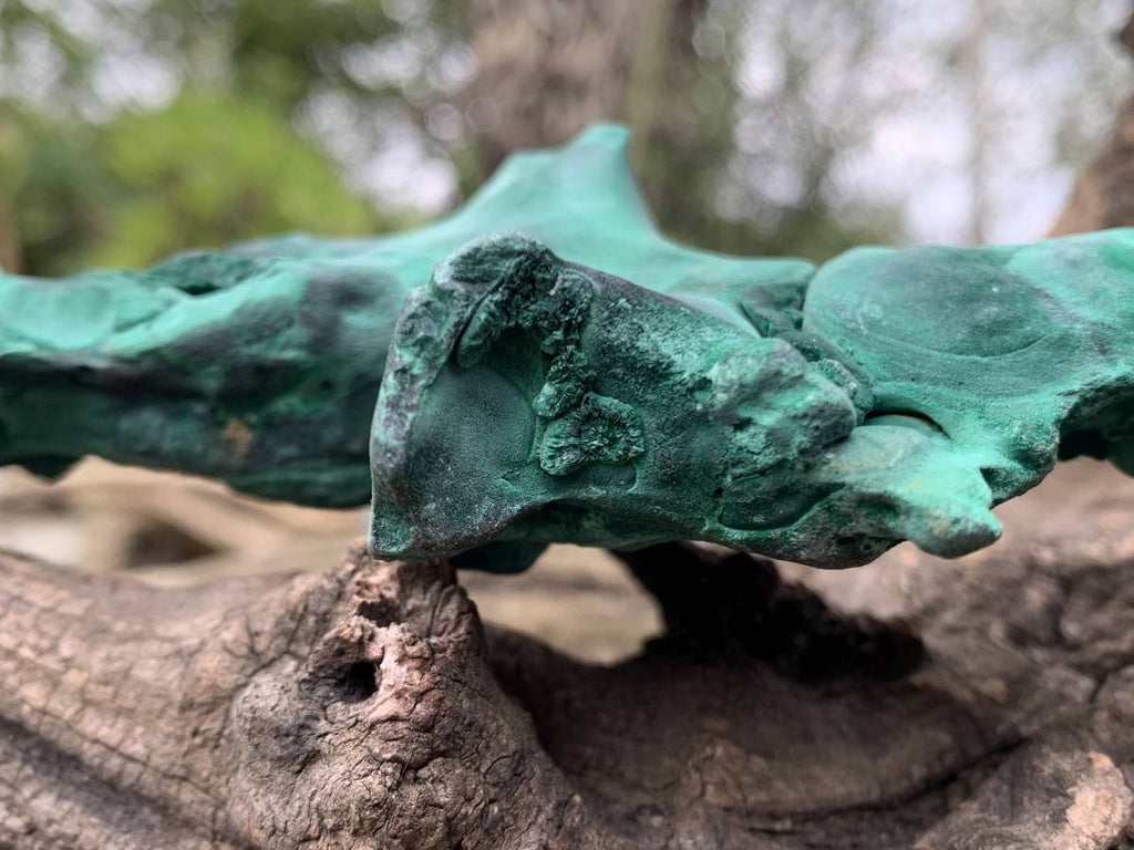 Natural Rare Silky Velvet Malachite Specimen x 1 From Kasompe, Congo