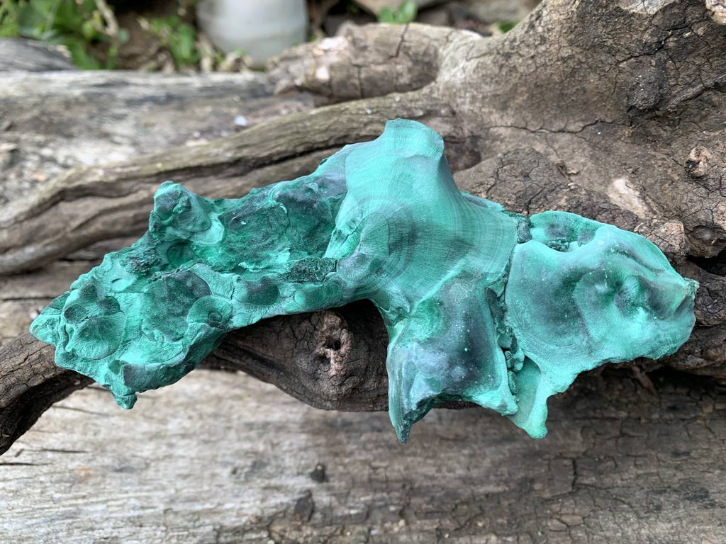 Natural Rare Silky Velvet Malachite Specimen x 1 From Kasompe, Congo