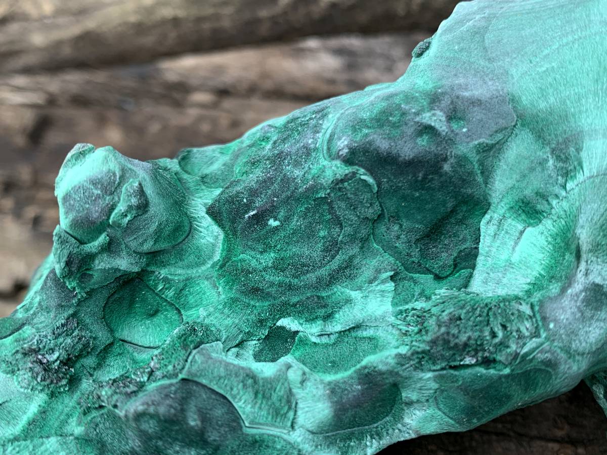 Natural Rare Silky Velvet Malachite Specimen x 1 From Kasompe, Congo