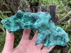 Natural Rare Silky Velvet Malachite Specimen x 1 From Kasompe, Congo