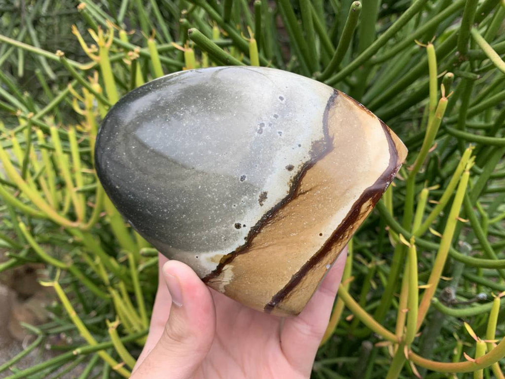 Polished Polychrome Jasper Standing Free Form x 1 from Northwest Coast, Madagascar