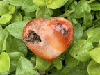 Polished Carnelian Gemstone Heart x 1 From Madagascar
