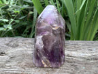 Polished Smokey Amethyst, Window Quartz Crystal with Enhydro x 1 From Akansobe, Madagascar