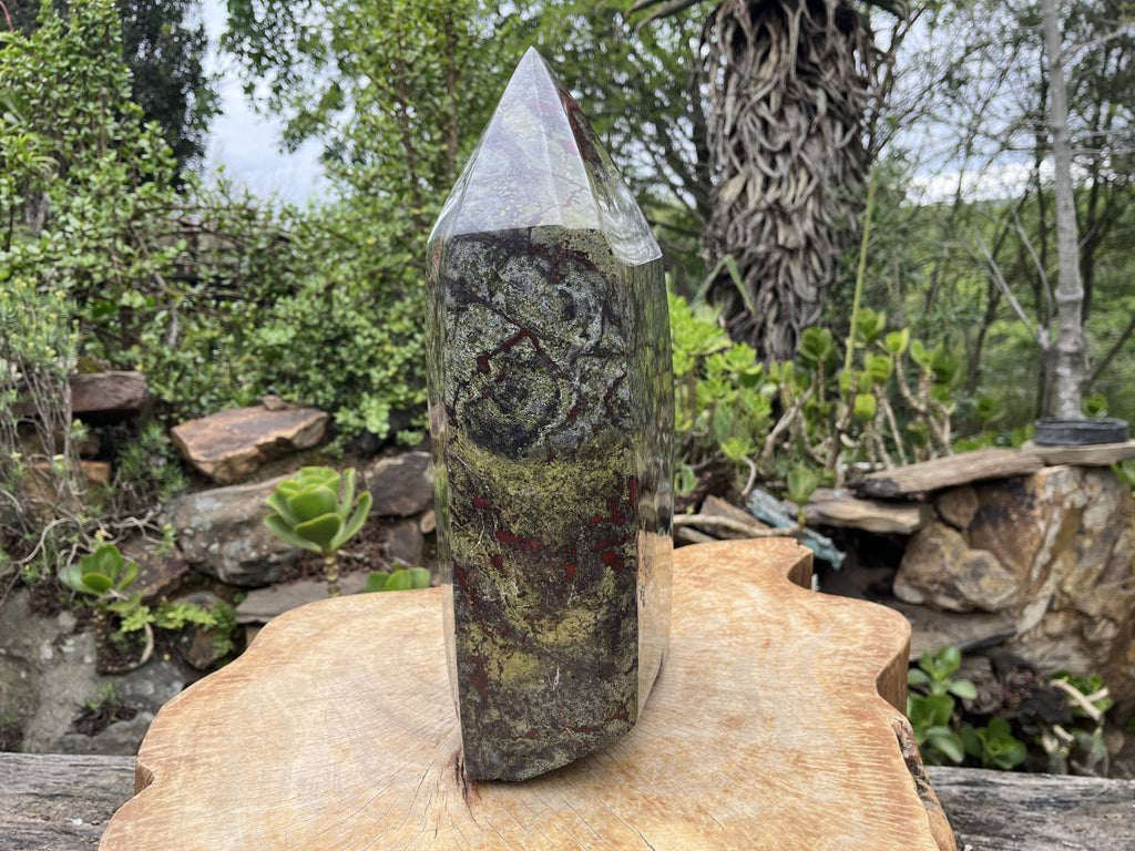 Polished XXL Bastite Dragonsblood Stone Display Crystal x 1 From Tshipise, South Africa
