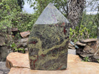 Polished XXL Bastite Dragonsblood Stone Display Crystal x 1 From Tshipise, South Africa