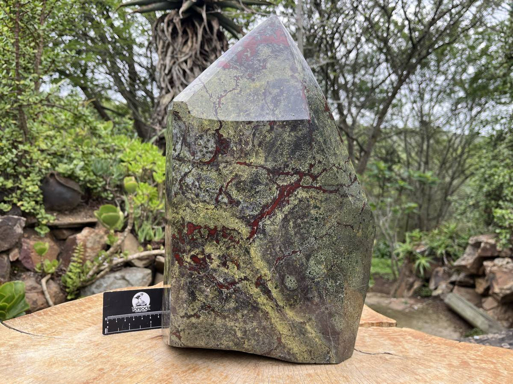 Polished XXL Bastite Dragonsblood Stone Display Crystal x 1 From Tshipise, South Africa