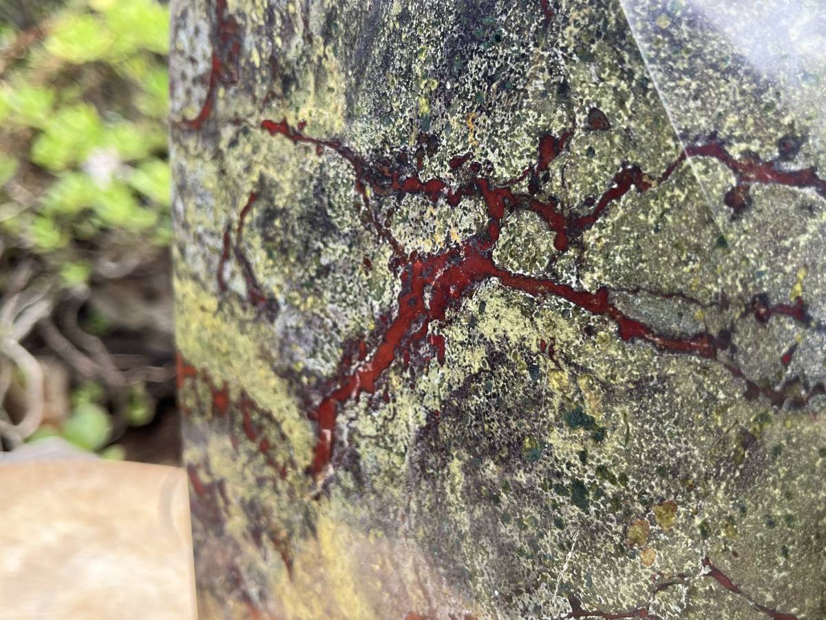 Polished XXL Bastite Dragonsblood Stone Display Crystal x 1 From Tshipise, South Africa