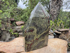 Polished XXL Bastite Dragonsblood Stone Display Crystal x 1 From Tshipise, South Africa