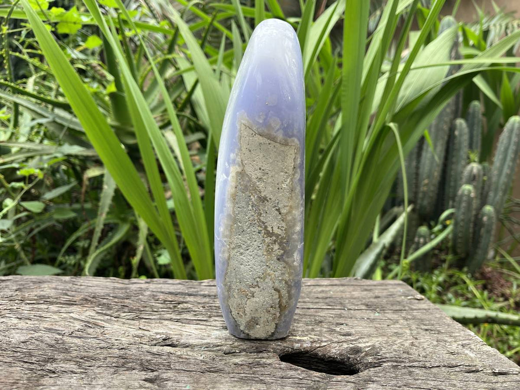 Polished XXL Blue Lace Agate Display Piece  x 1 From Nsanje, Malawi