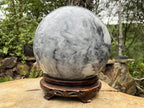 Polished XL Zebra Marble Sphere x 1 From Australia