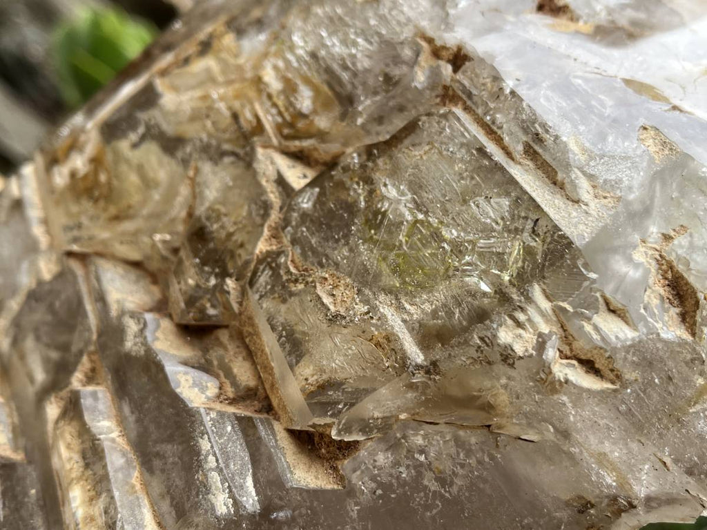 Polished XL Smokey Cascading Window Quartz Crystal  x 1 From Madagascar