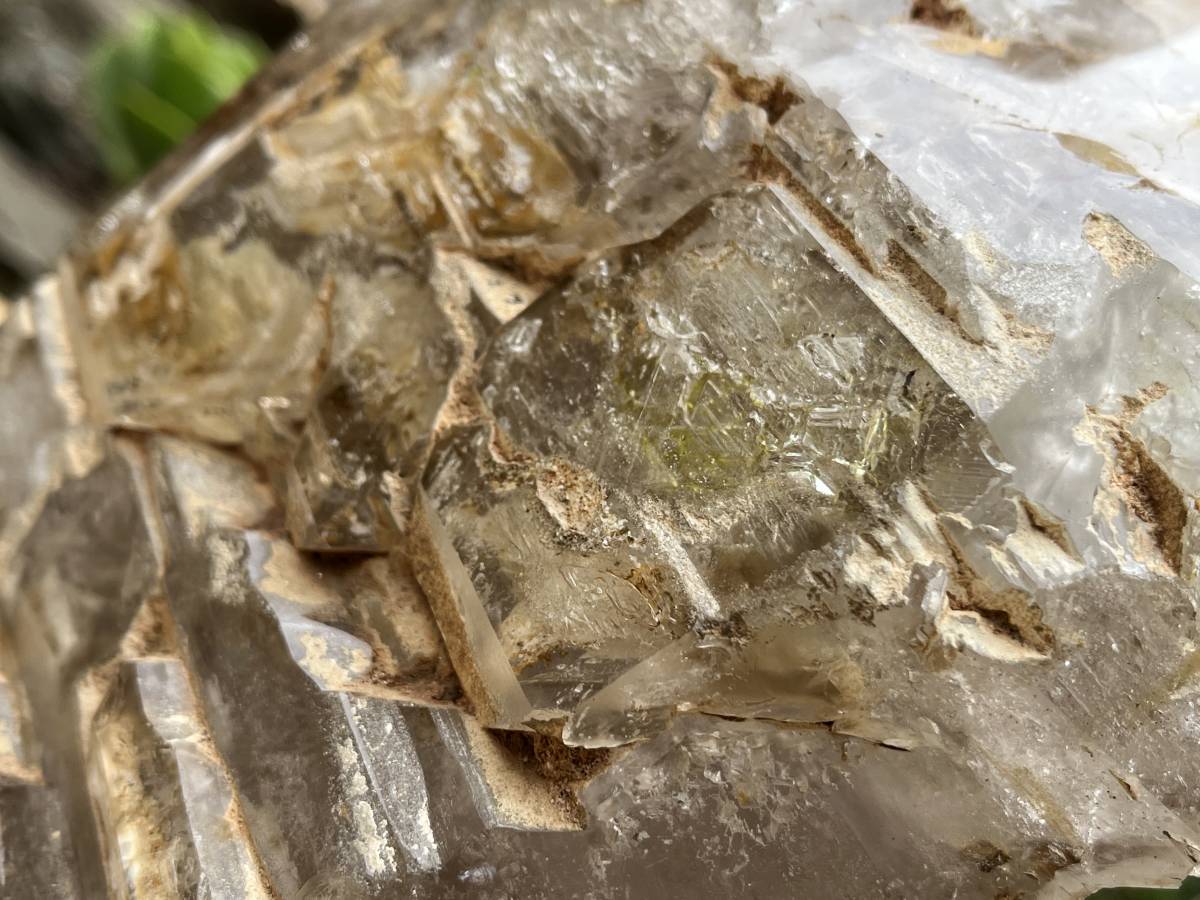 Polished XL Smokey Cascading Window Quartz Crystal  x 1 From Madagascar