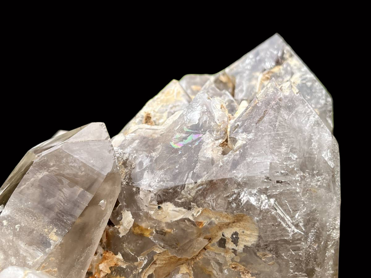 Polished XL Smokey Cascading Window Quartz Crystal  x 1 From Madagascar