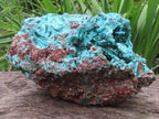 Natural Chrysocolla Blade Crystal Pseudomorph after Malachite with Druzy Coated Ball Malachite on Dolomite x 1 From Lupoto Mine, Congo