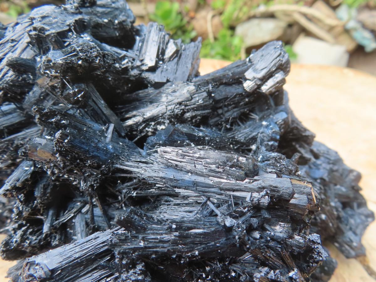 Natural Schorl Black Tourmaline Specimen x 1 From Erongo, Namibia