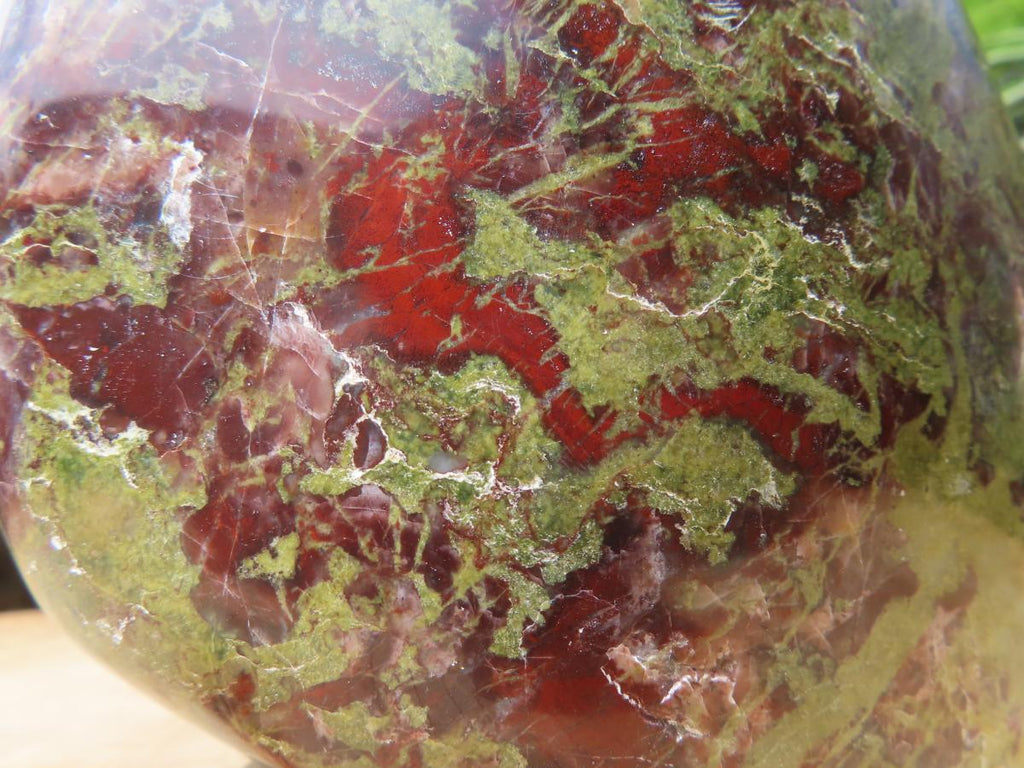 Polished Large Bastite Dragons Blood Stone Standing Free Form x 1 From Tshipise, South Africa