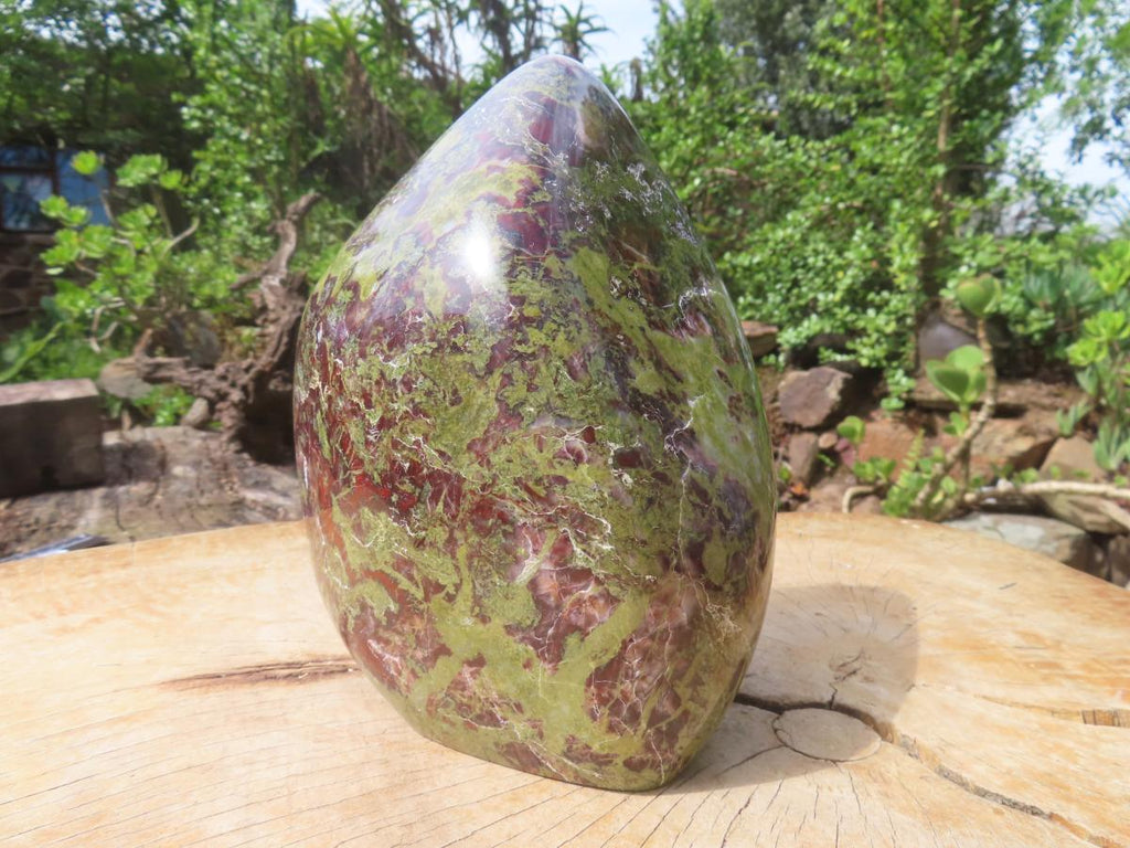 Polished Large Bastite Dragons Blood Stone Standing Free Form x 1 From Tshipise, South Africa