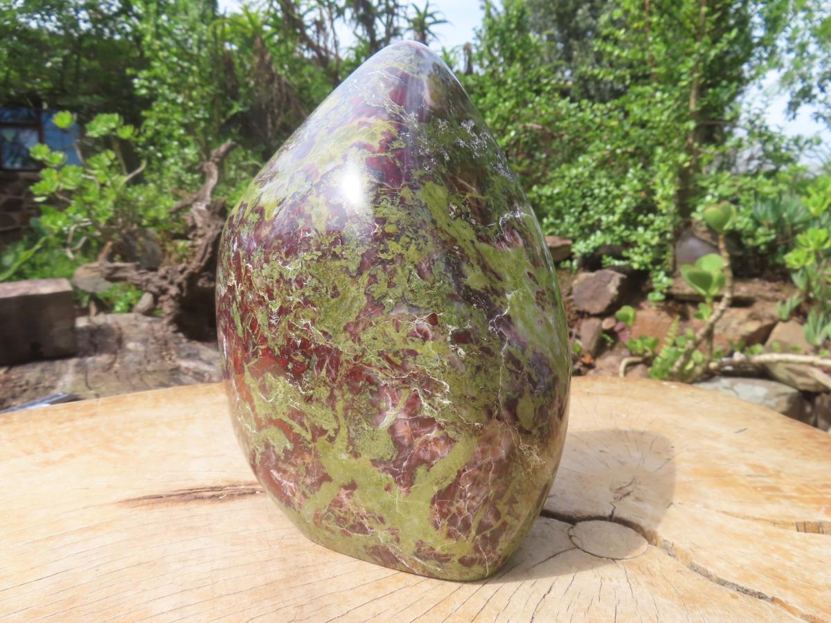 Polished Large Bastite Dragons Blood Stone Standing Free Form x 1 From Tshipise, South Africa