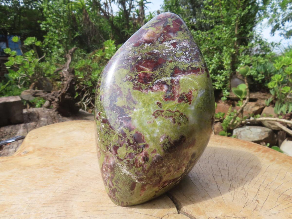 Polished Large Bastite Dragons Blood Stone Standing Free Form x 1 From Tshipise, South Africa