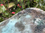 Natural XL Drusy Coated Chrysocolla on Dolomite with Ball Malachite Specimen x 1 From Congo