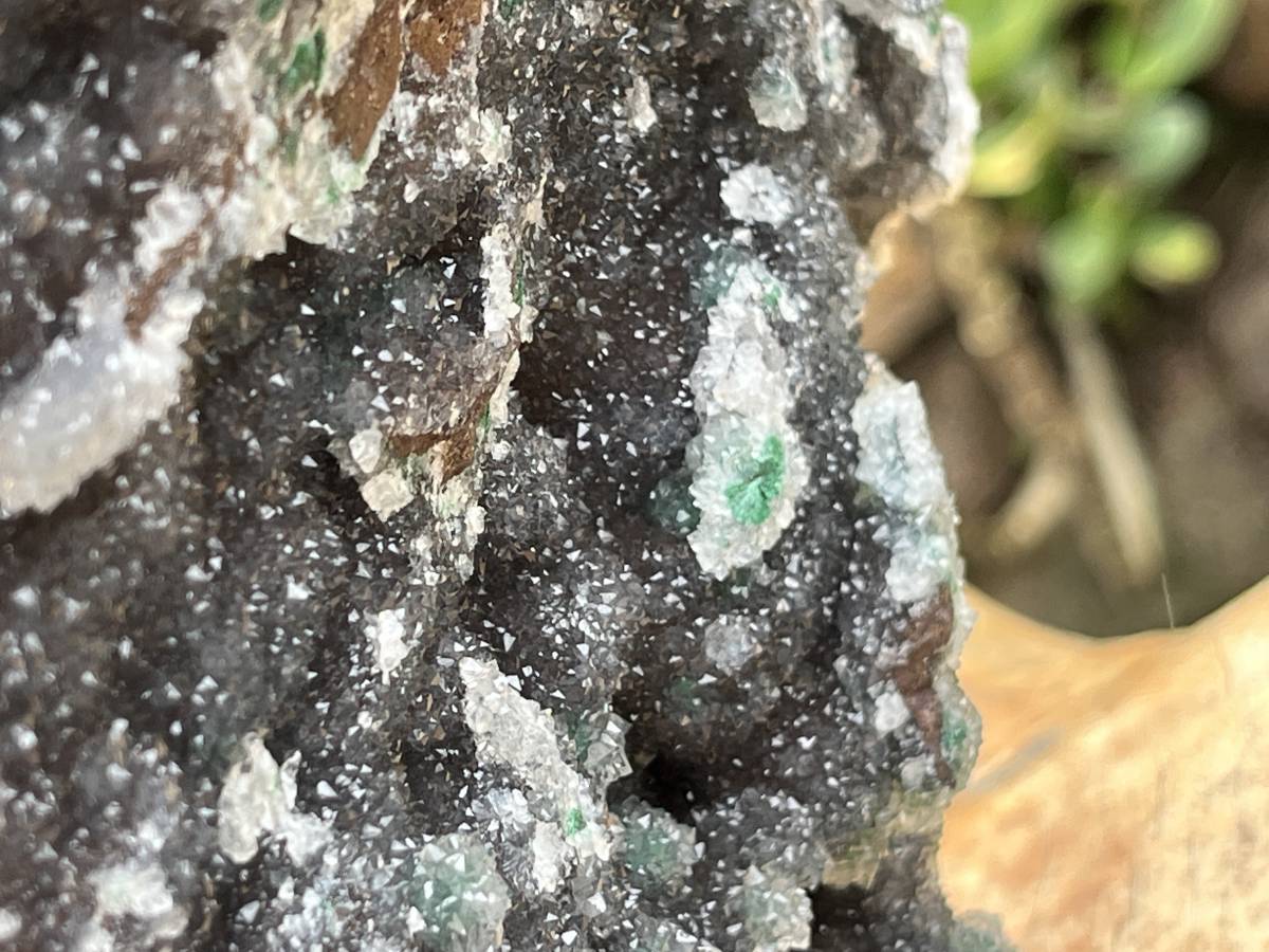 Natural Exquisite Drusy Quartz Coated Ball Malachite Stalactites on Dolomite Matrix Specimen x 1 From Kambove, Congo