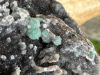 Natural Exquisite Drusy Quartz Coated Ball Malachite Stalactites on Dolomite Matrix Specimen x 1 From Kambove, Congo