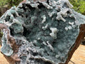 Natural Exquisite Drusy Quartz Coated Ball Malachite Stalactites on Dolomite Matrix Specimen x 1 From Kambove, Congo