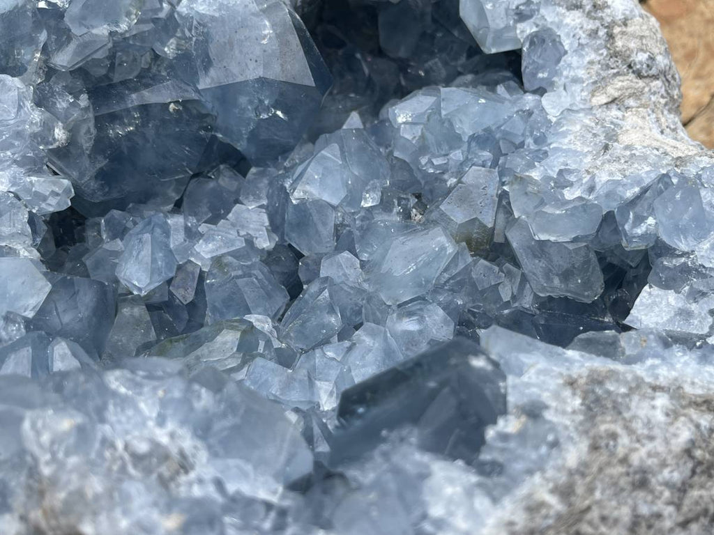Natural Extra Large Celestite Geode Specimen x 1 From Sakoany, Madagascar